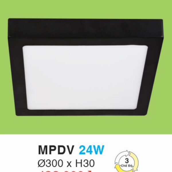 Đèn ốp nổi Vuông MPDV24W 300 x 300