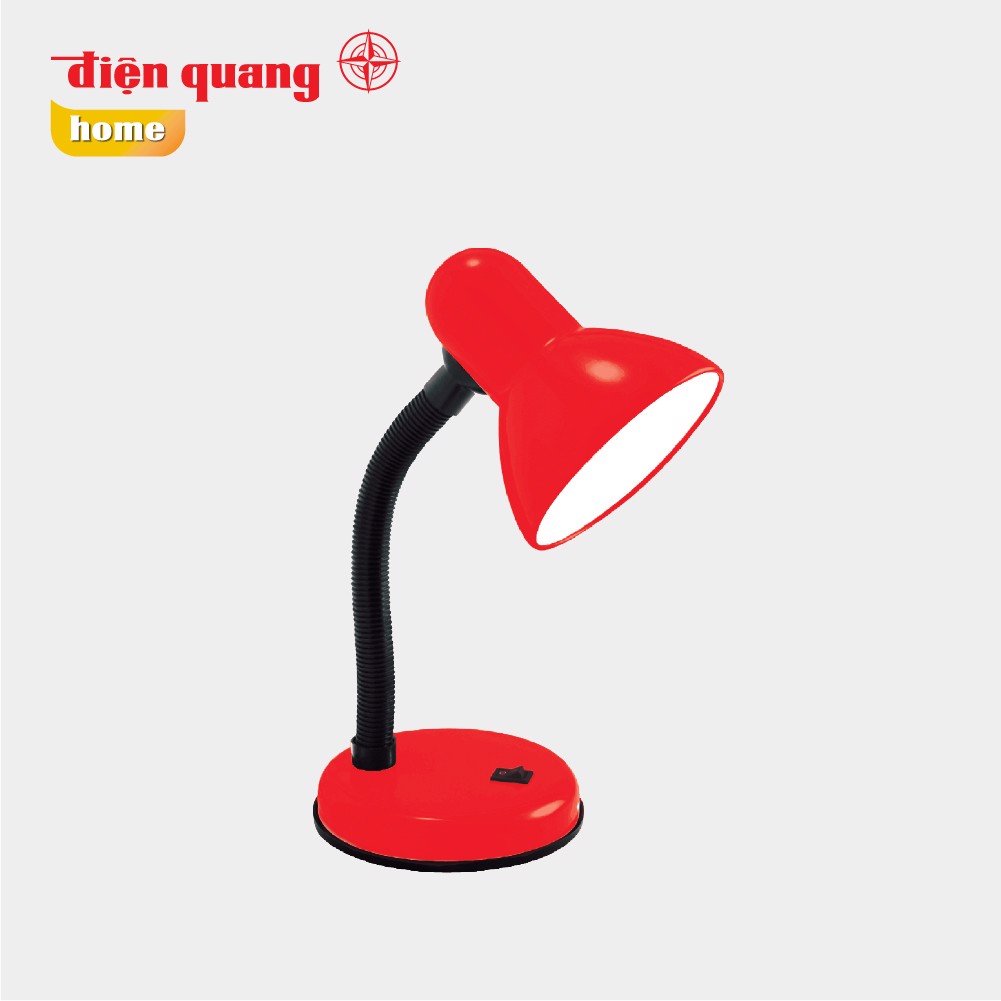 Đèn bàn Điện Quang ĐQ DKL03 ( kiểu chóa sắt, màu đỏ đen )