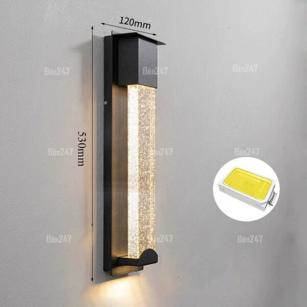 Đèn tường led mica trong suốt IP65 VNT101L