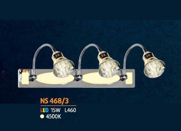 ns 468 3 1 Đèn gương led, 15W - 4500K, L460, #NS468/3 ns 468-3