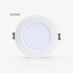 [6500K] Đèn LED Âm trần Downlight, 90/7W, Viền Trắng, Khoét lỗ 90mm, Rạng Đông, #AT04 90/7W-AS-Trang