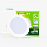 [6500K] Đèn LED Âm trần Downlight, 90/7W, Viền Trắng, Khoét lỗ 90mm, Rạng Đông, #AT06 90/7W-AS-Trang