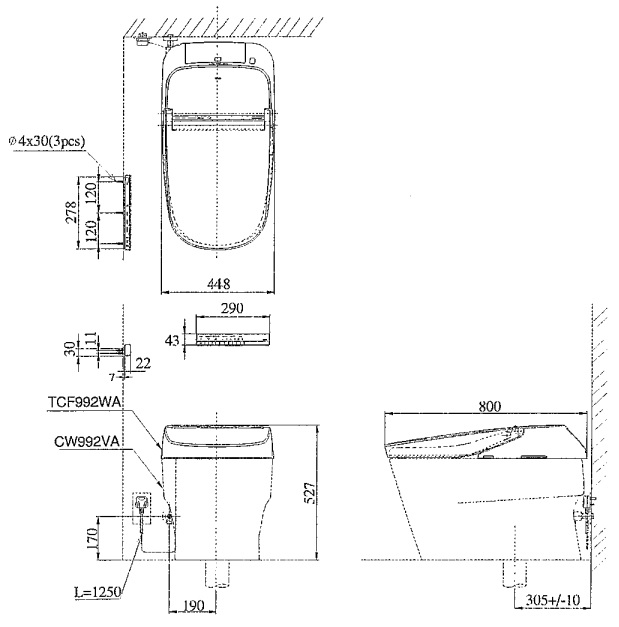 Bồn Cầu Neorest TOTO CW992VA/TCF992WA XH I