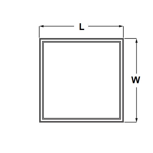 [6500K] Đèn LED Panel Backlit, 40W, 600x600, Paragon, #PLPC40L-ASTrang