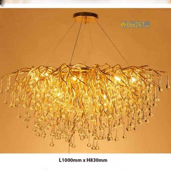 Đèn thả pha lê D1000xH830x900 TPL6661/1000-RD