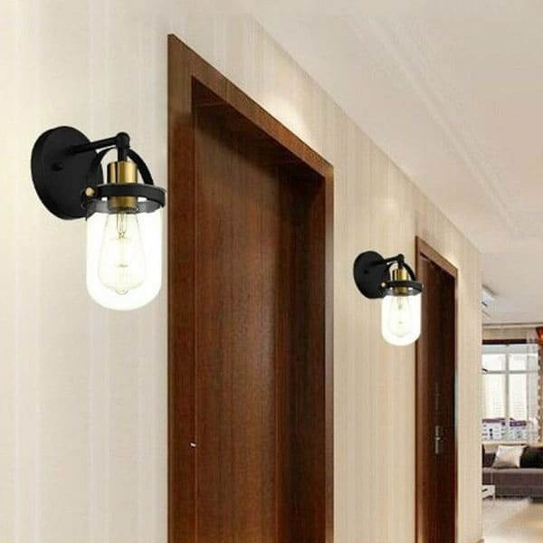 Đèn tường cổ điển chao thủy tinh  H250mm  
 VT28T1 - Đèn tường decor