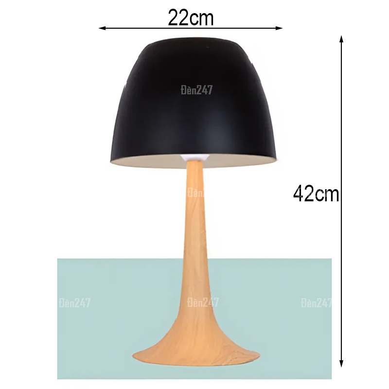 Đèn đầu giường màu đen DB-2074-BK