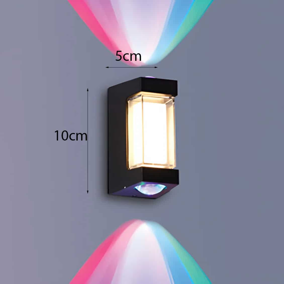 Đèn vách led hình vuông 2 tia sáng VL-542 - RGB - Nhiều màu