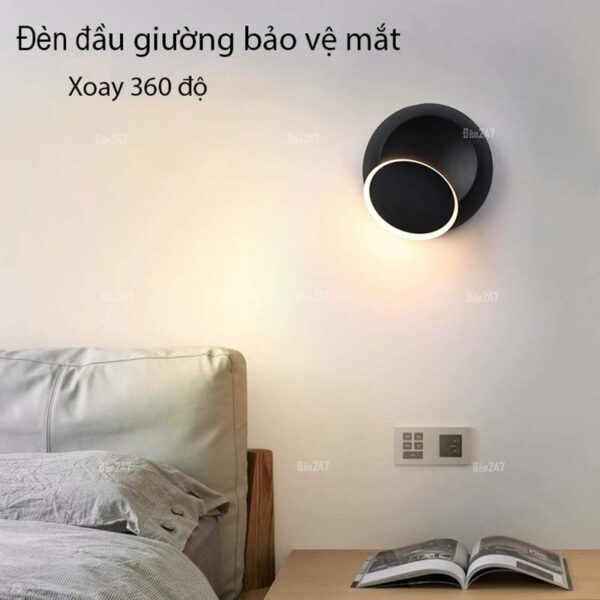 Đèn ngủ xoay 360 độ VL-8342/BK