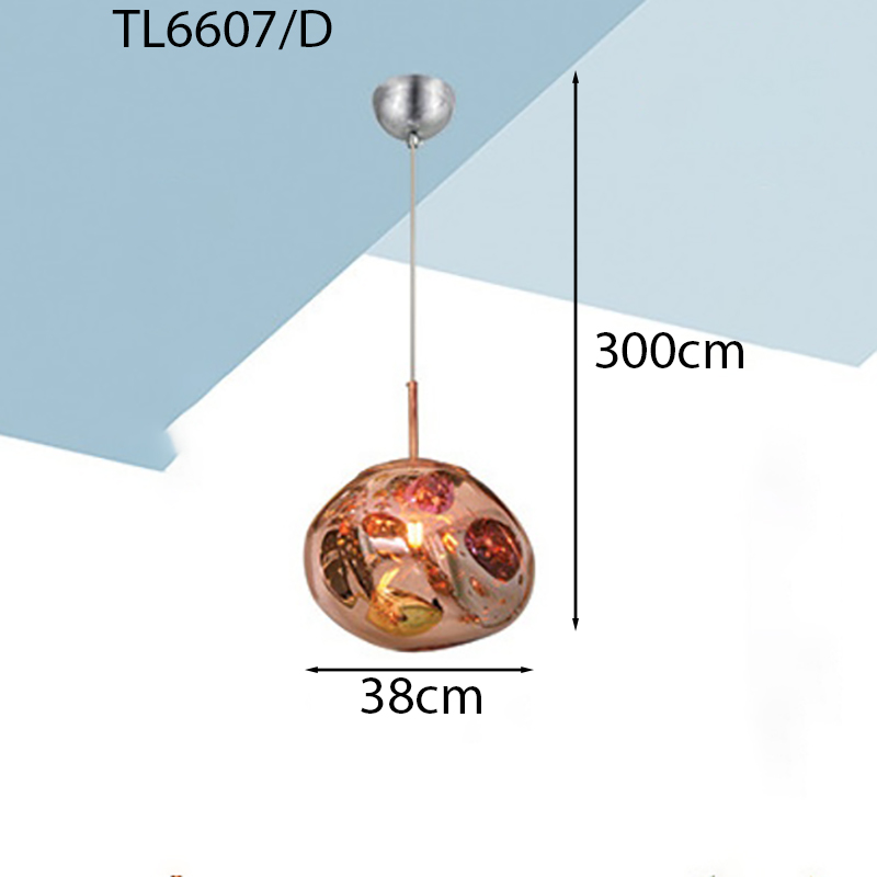 Đèn Acrylic đơn tráng gương T6607/D